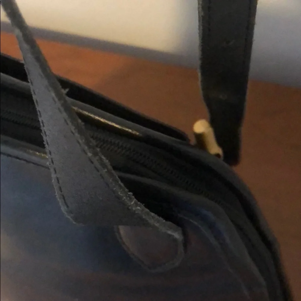 Black Longchamp 90’s Vintage Leather Bag - Picture 6 of 8
